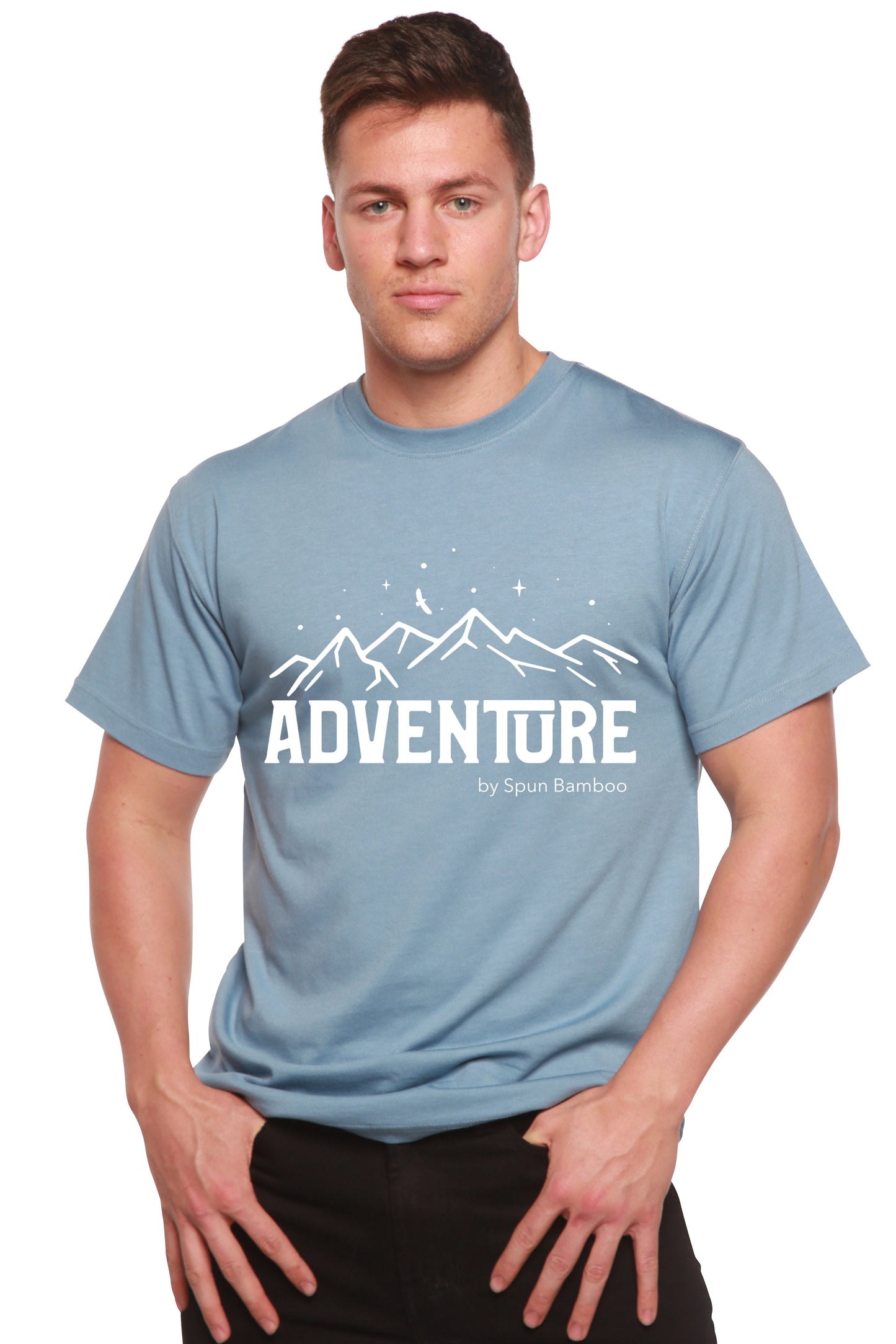 Adventure Printed Men's Bamboo Viscose/Organic Cotton Short Sleeve T-Shirt