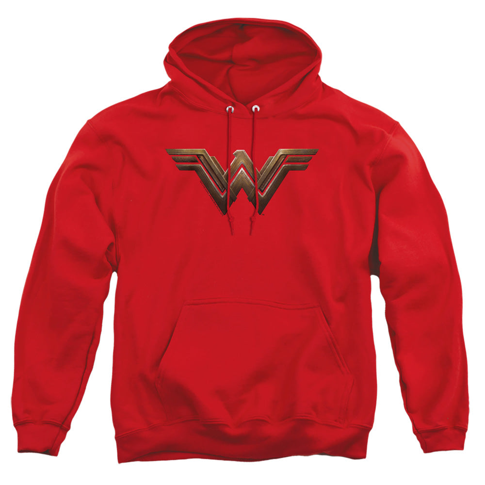 Batman V Superman Ww Shield Mens Hoodie Red Officially Licensed