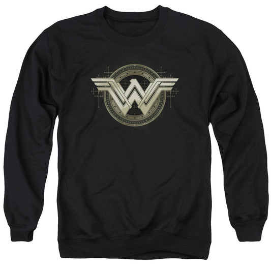 Batman V Superman Ancient Emblems Mens Crewneck Sweatshirt Black Officially Licensed