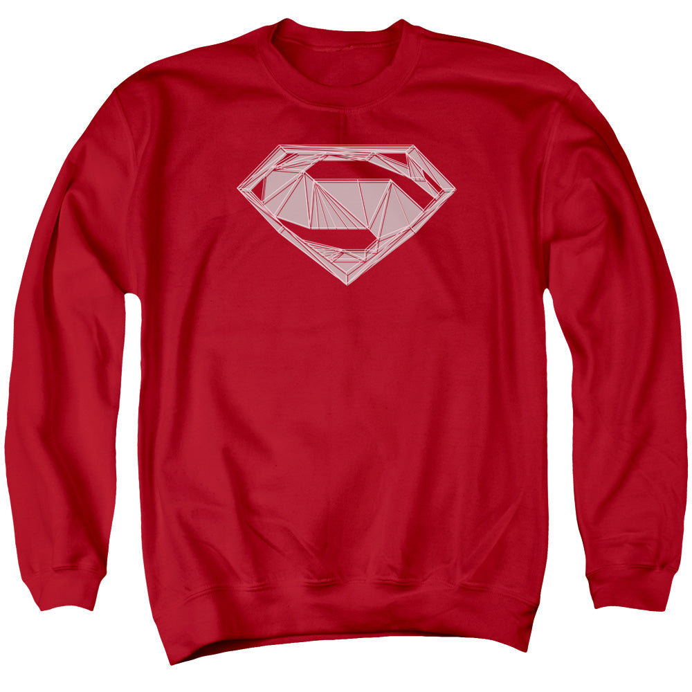 Batman V Superman Techy S Mens Crewneck Sweatshirt Red Officially Licensed