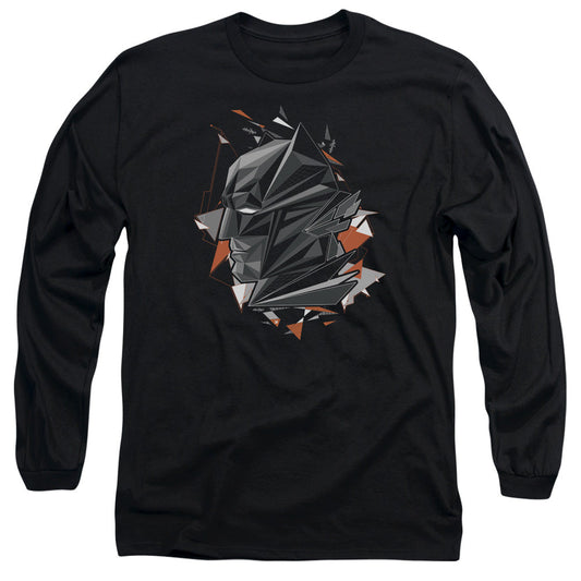 Batman V Superman Bat Head Tech Mens Long Sleeve Shirt Black Officially Licensed