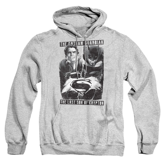Batman V Superman Guardian V Son Mens Hoodie Athletic Heather Officially Licensed