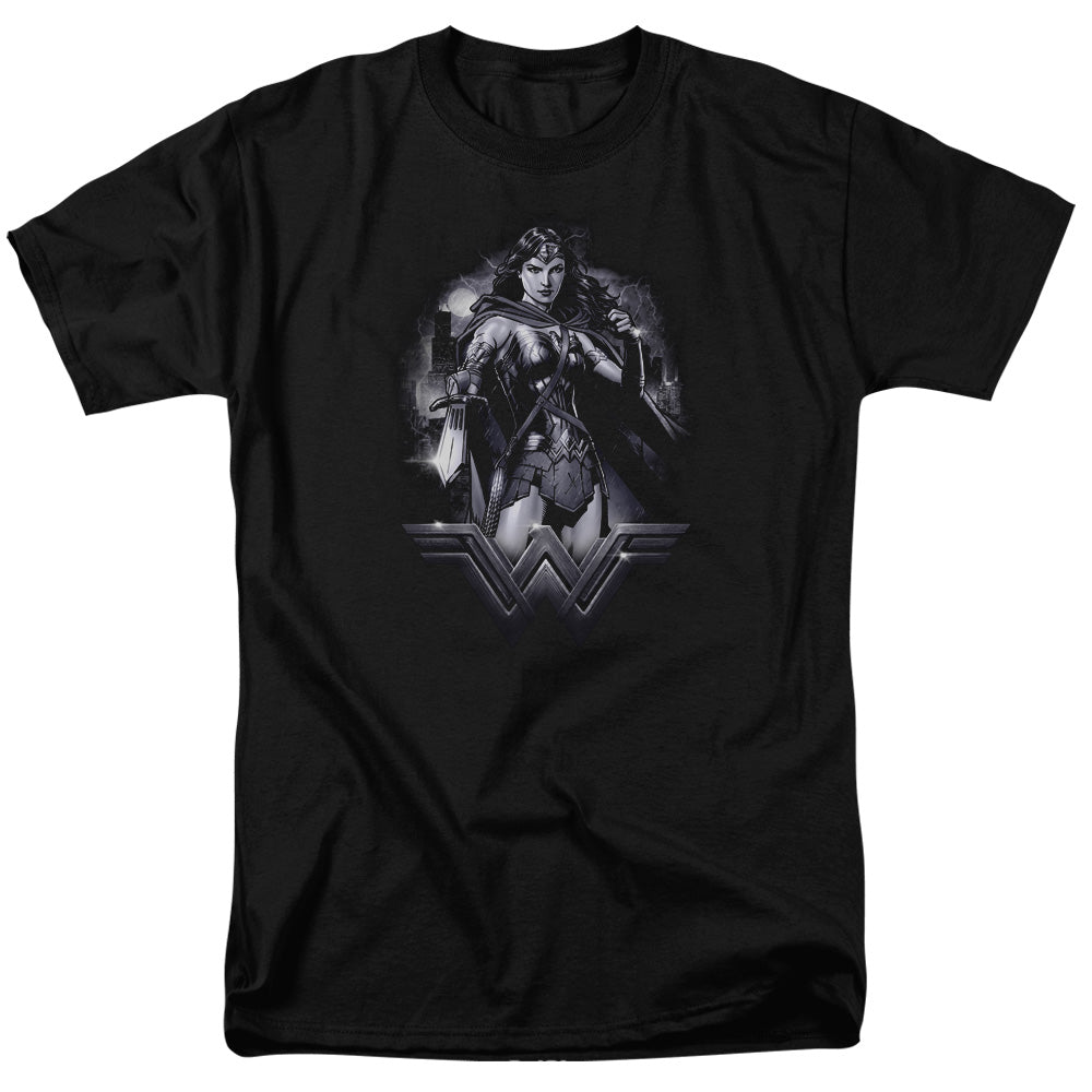 Batman Vs Superman Rainy Night Mens T Shirt Black Officially Licensed