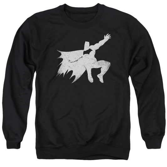 Batman V Superman Knight Silhouette Mens Crewneck Sweatshirt Black Officially Licensed