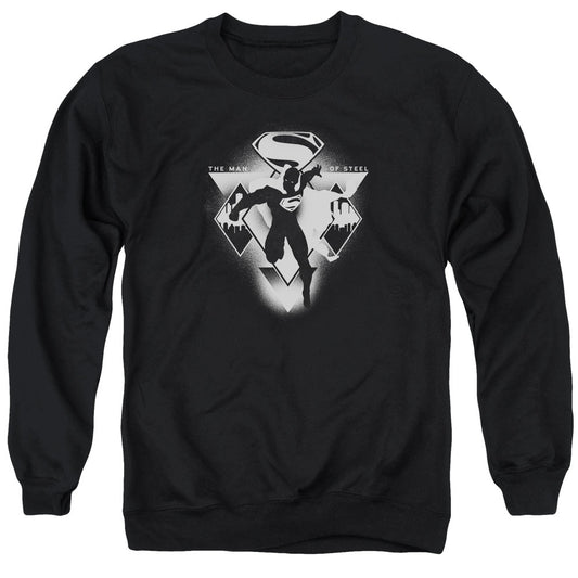 Batman V Superman Triple Diamond Mens Crewneck Sweatshirt Black Officially Licensed