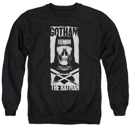 Batman V Superman Demon Bat Mens Crewneck Sweatshirt Black Officially Licensed