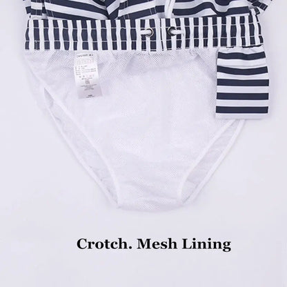 B&W Stripes Swim Shorts