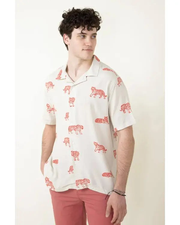Bachelor In Paradise S10 Hakeem Moulton Tiger Print Shirt