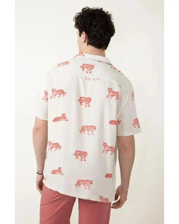 Bachelor In Paradise S10 Hakeem Moulton Tiger Print Shirt