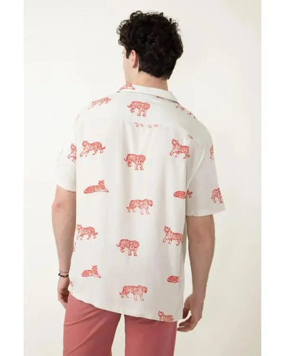 Bachelor In Paradise S10 Hakeem Moulton Tiger Print Shirt