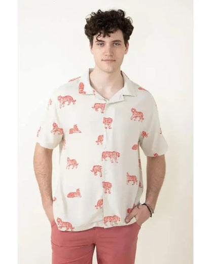 Bachelor In Paradise S10 Hakeem Moulton Tiger Print Shirt