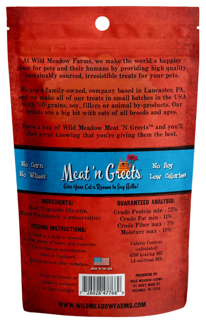 Wild Meadow Farms Meat 'N Greets Beef (2oz)