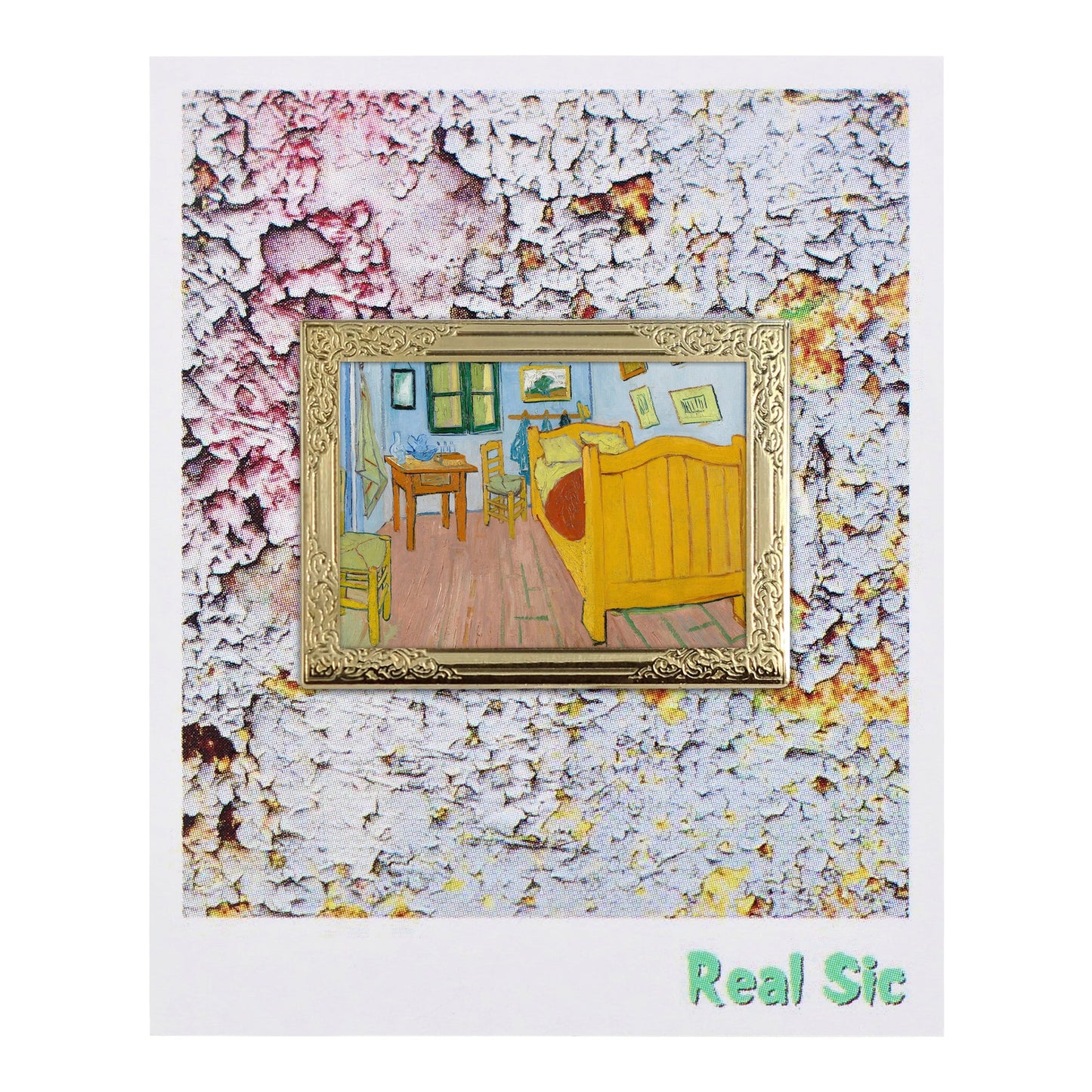 The Bedroom in Arles by Vincent Van Gogh Art Frame Pin - Museum Souvenir Fine Art Lapel Pin