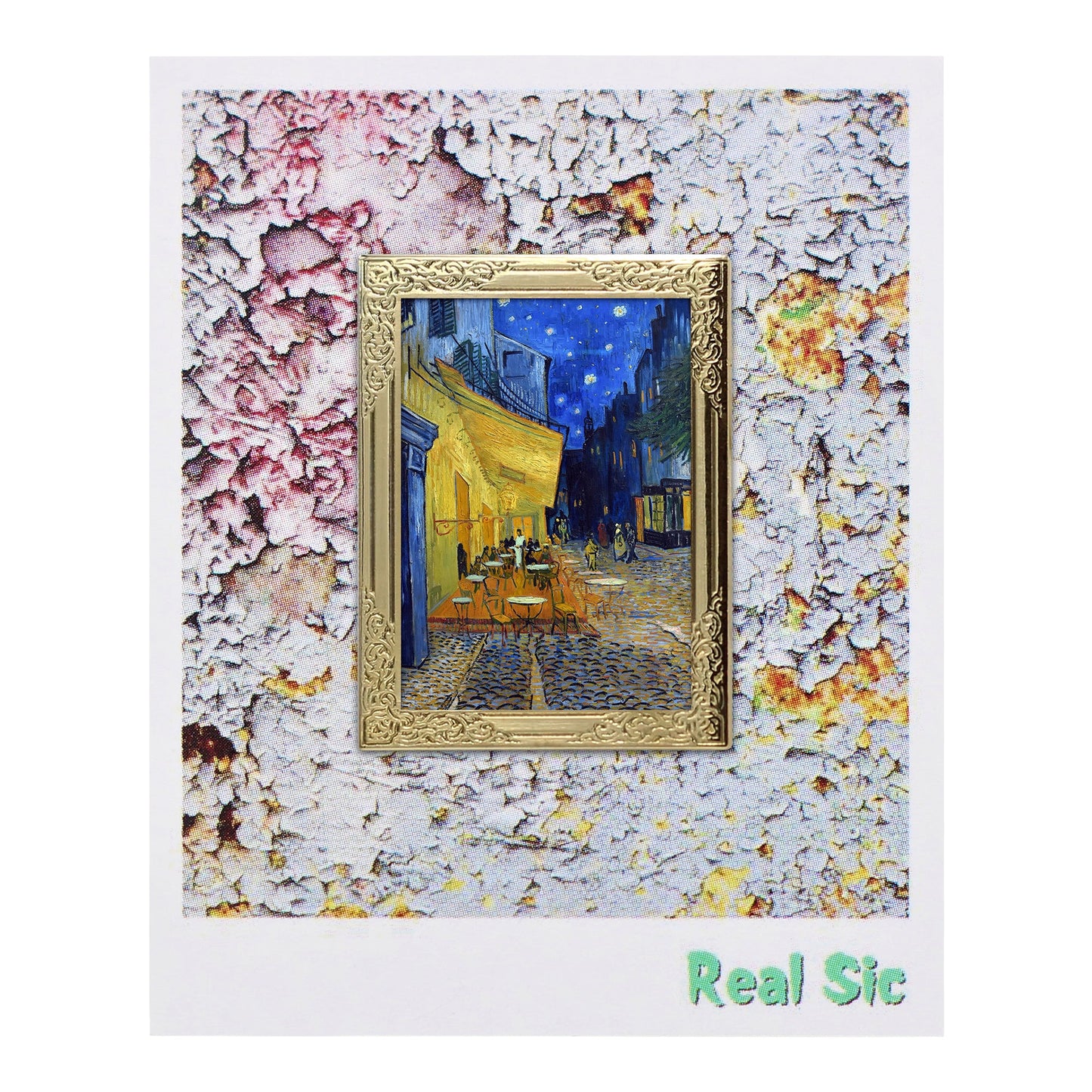 Café Terrace at Night By Van Gogh Art Frame Pin - Museum Souvenir Fine Art Lapel Pin