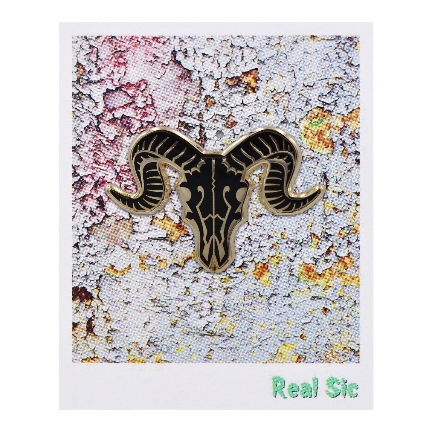 Ram Skull Pin - Occult / Baphomet Enamel Pin
