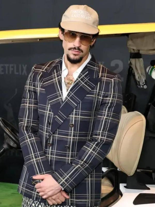 Bad Bunny Happy Gilmore 2 NYC Premiere Blazer
