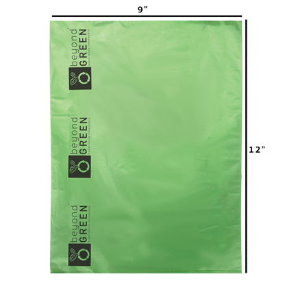 beyondGREEN Dog Waste Bags – Folded Rolls – Made in USA, Leak-Resistant, Extra-Strong