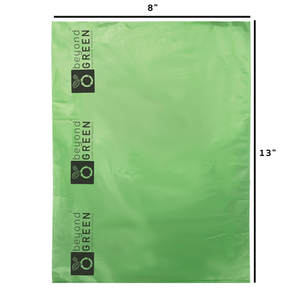 beyondGREEN Dog Waste Bags – Grab & Go Bulk Pack – 200 Bags on Roll with Core - Made in USA, Leak-Resistant, Folded Rolls