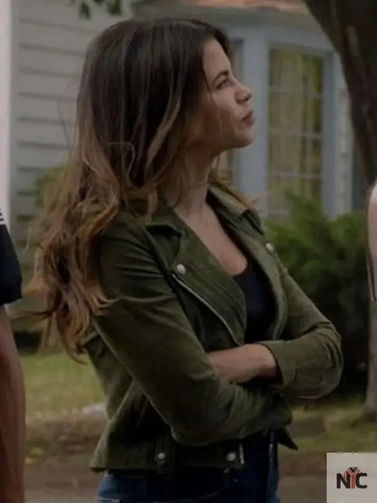 Bailey Nune The Rookie Green Leather Jacket