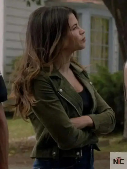 Bailey Nune The Rookie Green Leather Jacket