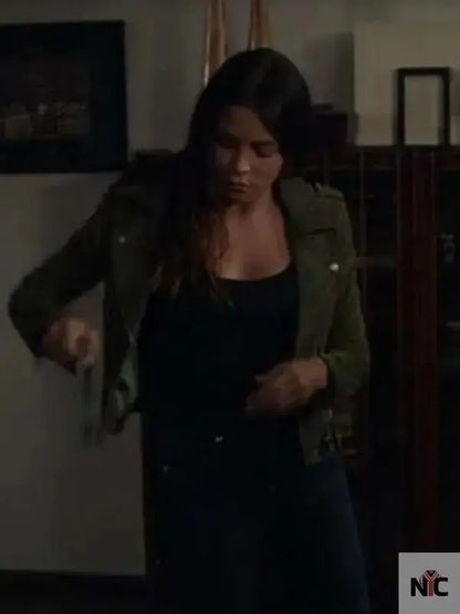 Bailey Nune The Rookie Green Leather Jacket