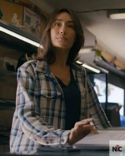 Ballard S01 Maggie Q Plaid Shirt