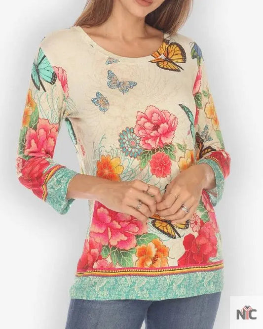 Ballard S01 Rebecca Field Floral Shirt