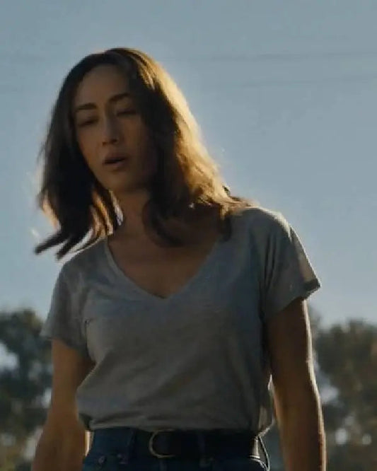 Ballard S01 Maggie Q Grey Shirt