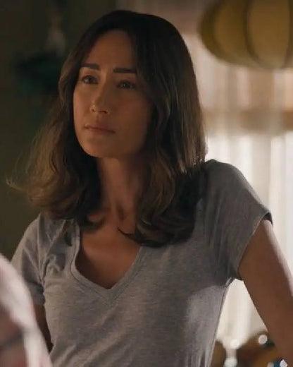 Ballard S01 Maggie Q Grey Shirt