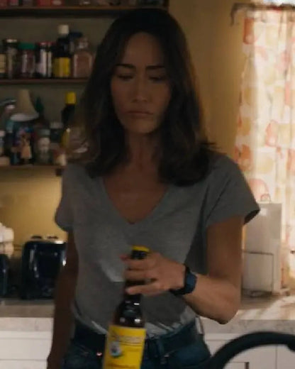 Ballard S01 Maggie Q Grey Shirt