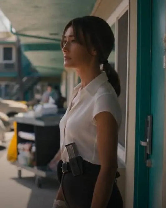 Ballard S01 Maggie Q White Shirt