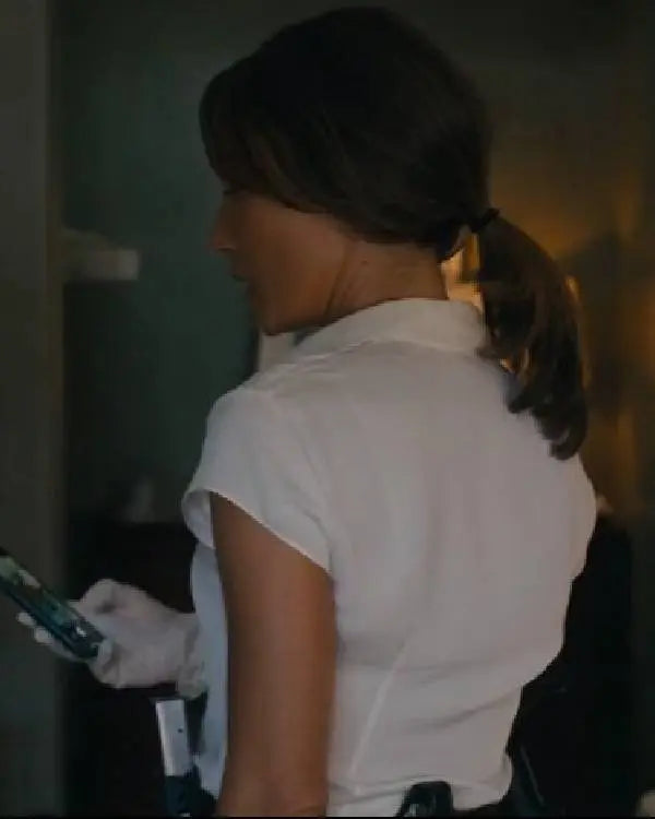 Ballard S01 Maggie Q White Shirt