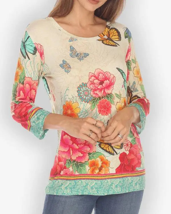 Ballard S01 Rebecca Field Floral Shirt