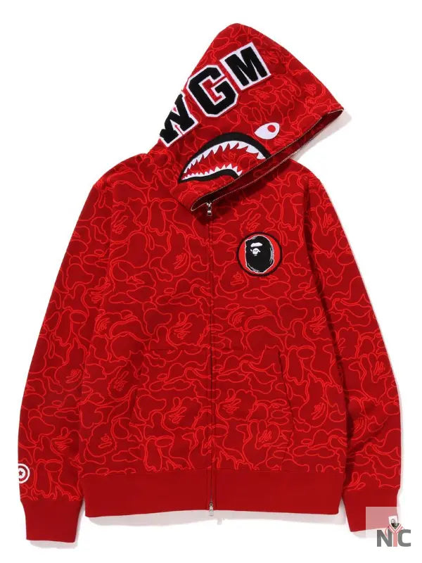 Bape 30th Anniversary Line Camo Shark Full Zip Hoodie