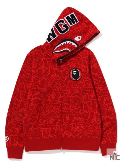 Bape 30th Anniversary Line Camo Shark Full Zip Hoodie