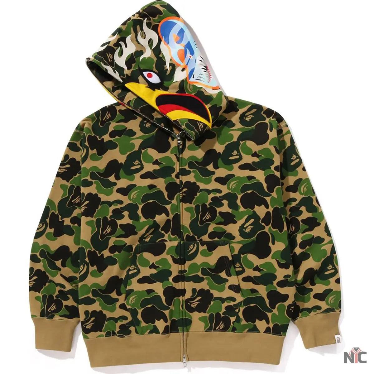 Bape X Readymade Abc Camo Eagle Relaxed Fit Full Zip Hoodie Mens
