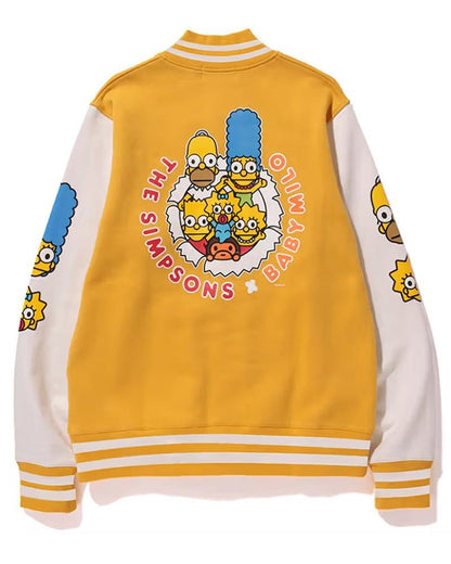 Bape Simpsons Baby Milo Varsity Jacket