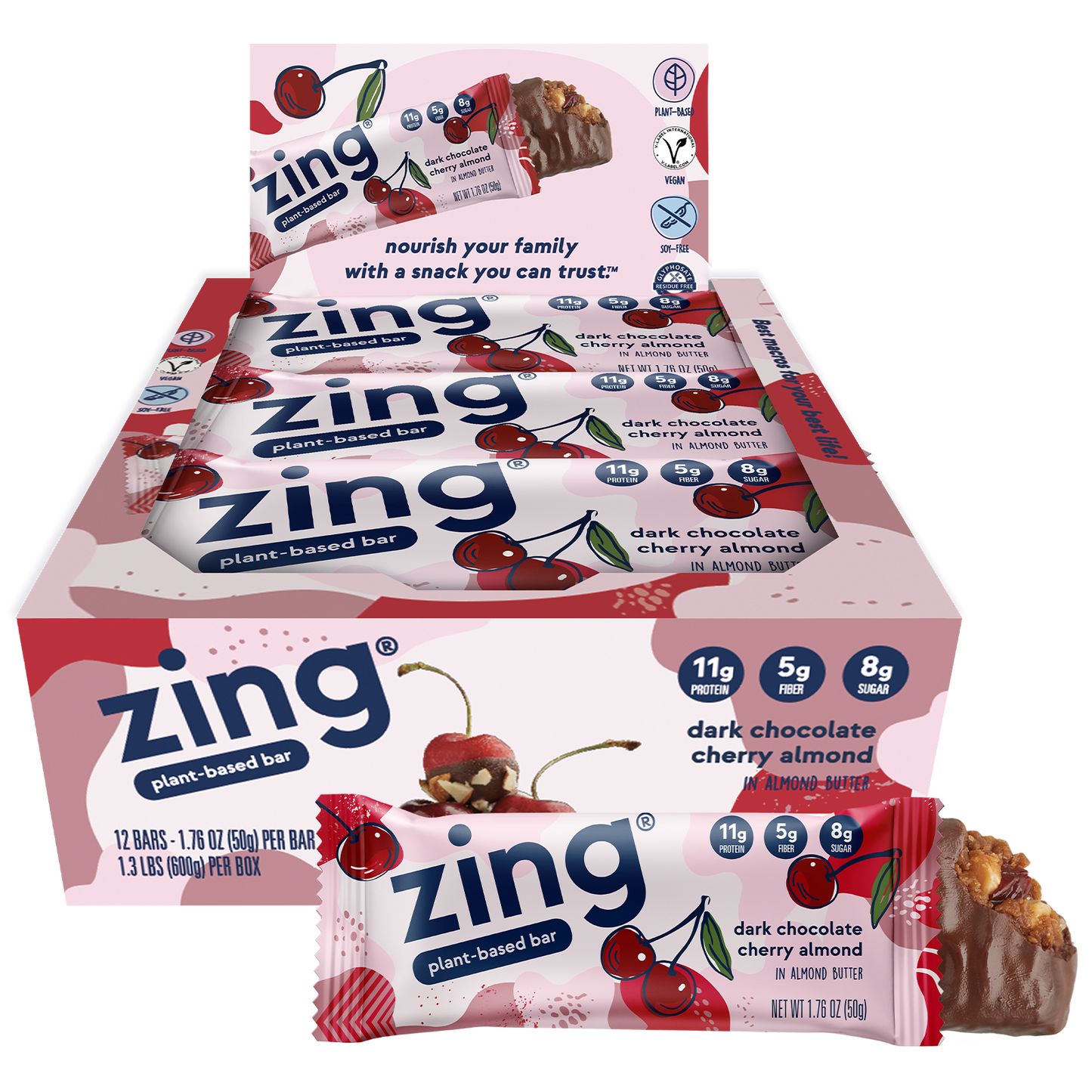dark chocolate cherry nutrition bars