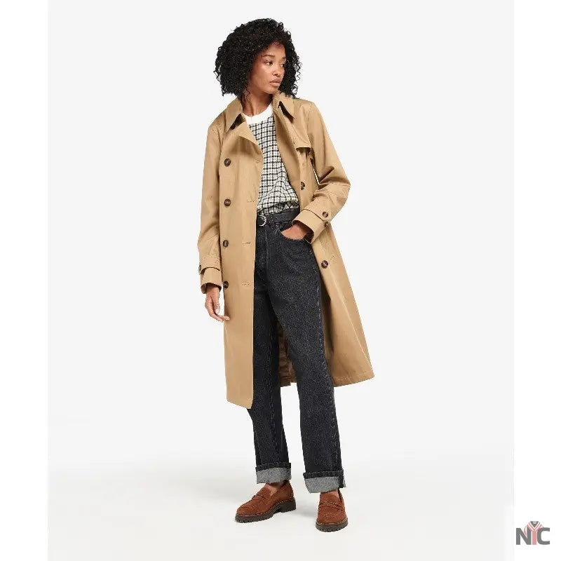 Barbour Greta Ladies Showerproof Trench Coat
