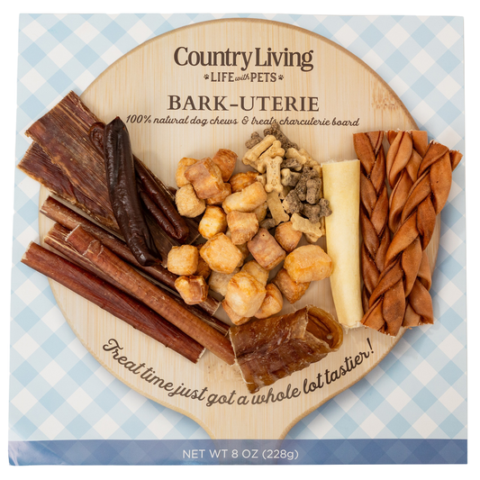 Country Living Bark-Uterie Board – Charcuterie-Inspired Natural Dog Treats Variety | Single-Ingredient, High-Protein, Grain-Free | All Breeds & Sizes