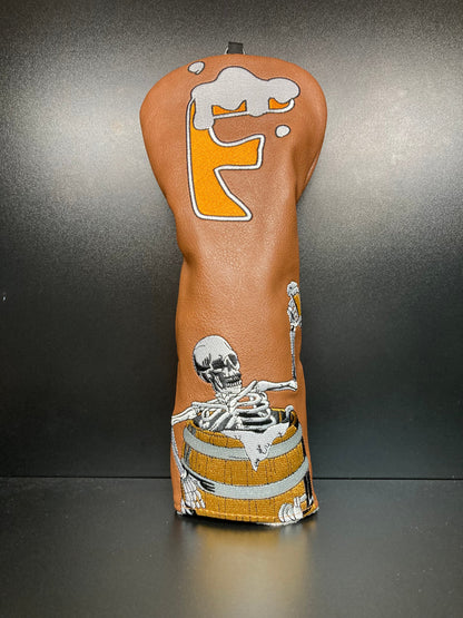 Barrel Drinking Skeleton Magnetic Headcover