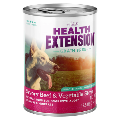 Health Extension Beef Stew Grain Free Dog Food Can (12.5oz)