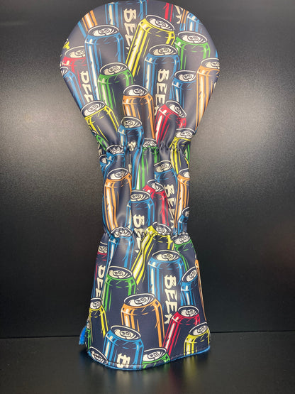 Beer Can Collage Headcover