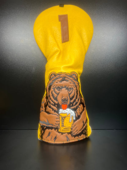 Beer Drinking Bear Headcover