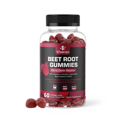 Beet Root Gummies with Grape Seed Extract - 60 Count