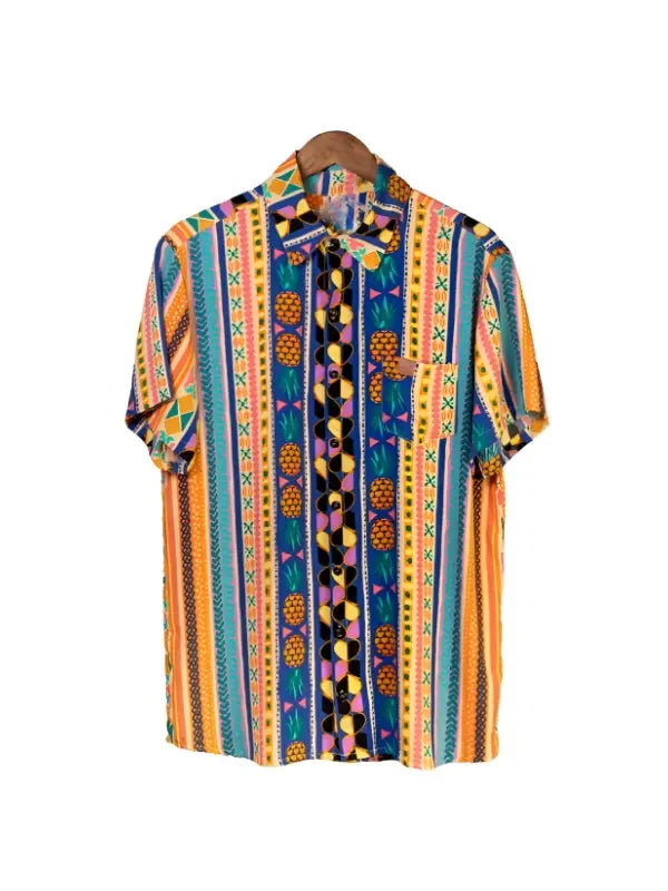 Below Deck Down Under S03 Nate Salmon Printed Striped Shirt