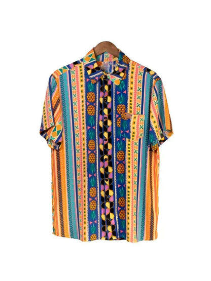 Below Deck Down Under S03 Nate Salmon Printed Striped Shirt