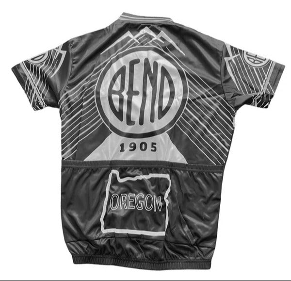 Bend Oregon BLACK Men's Cycling Jersey (S, M)