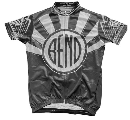 Bend Oregon BLACK Men's Cycling Jersey (S, M)