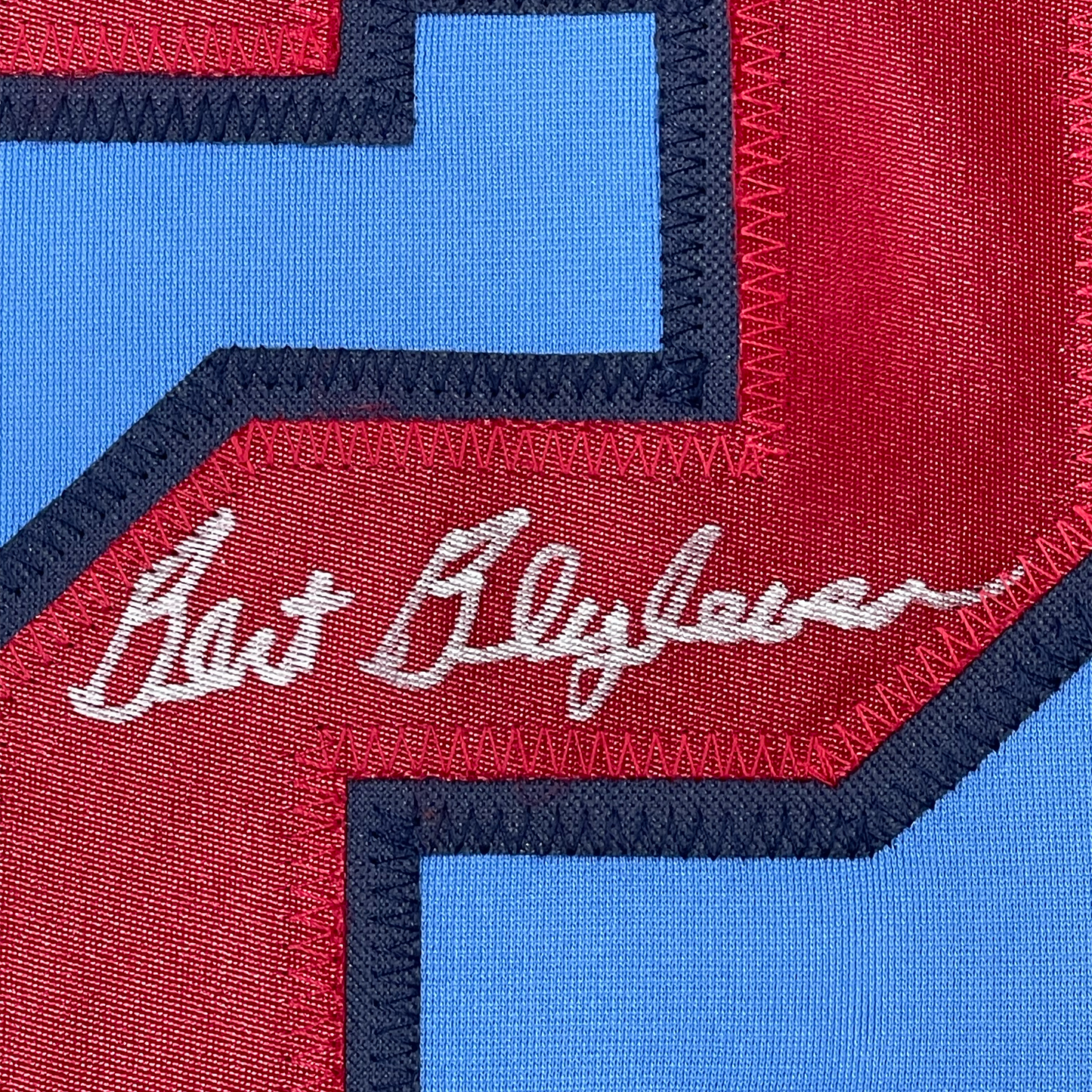 Framed Autographed/Signed Bert Blyleven 35x39 Minnesota Light Blue Baseball Jersey JSA COA